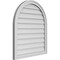 Ekena Millwork Round Top Surface Mount PVC Gable Vent w/ 2"W x 1-1/2"P Brickmould Frame, 28"W x 32"H GVPRT28X3202SN - alternate 4